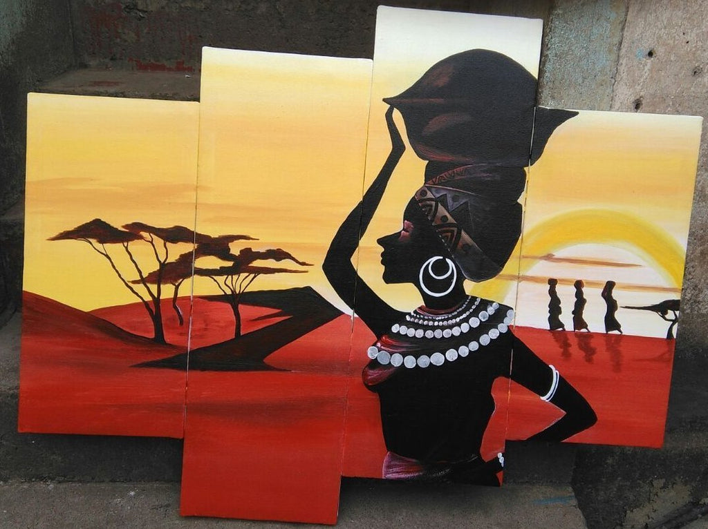 Hand Painted: Cultural Pride - WallArtKenya- Art Kenya
