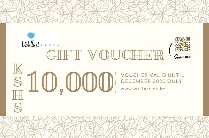 Gift Vouchers- Kshs 10,000 - WallArtKenya- Art Kenya